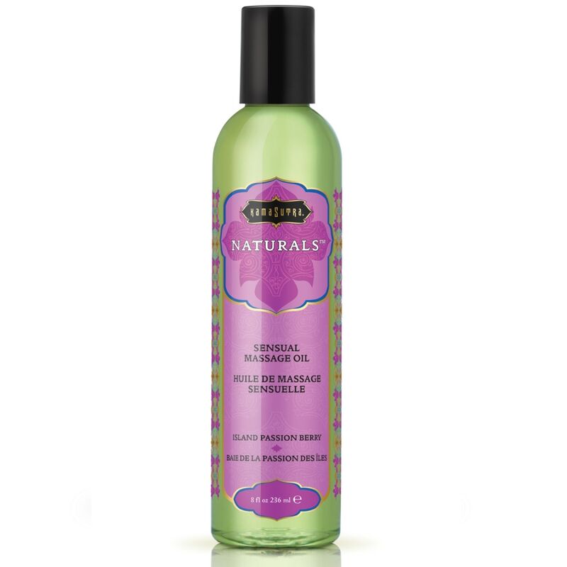 Kamasutra - Huile de Massage Naturelle Baie de la passion des îles - 236ml