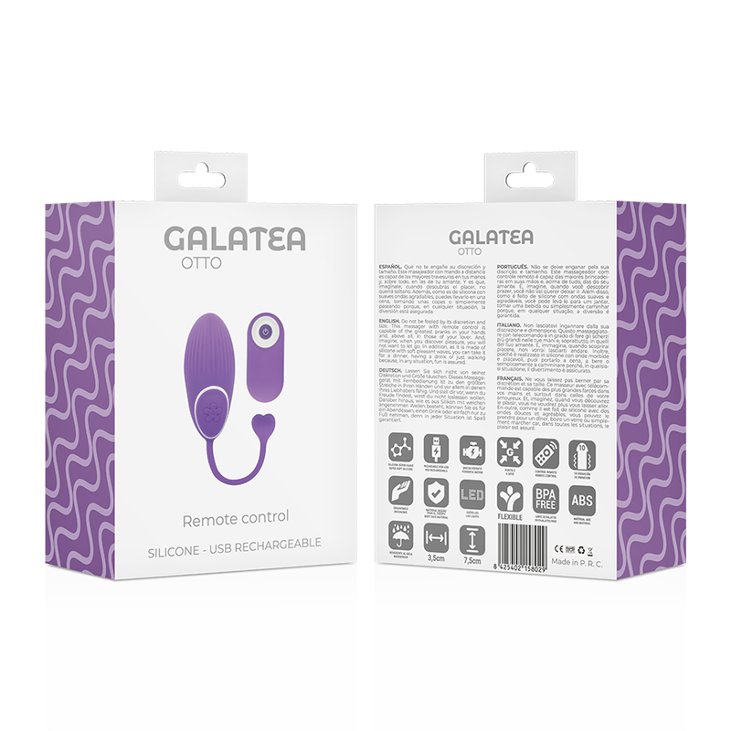 Stimulateur couple Otto Click&Play lilas - Galatea - GALATEA