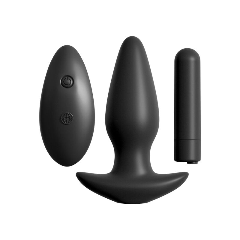 Plug Anal Vibrant Télécommandé Noir - Anal Fantasy