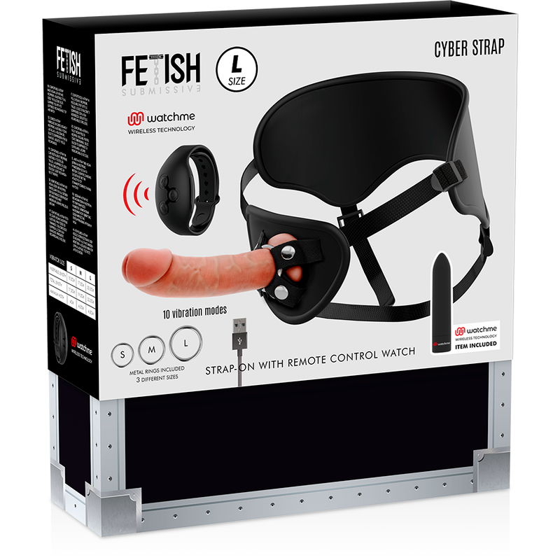 Harnais vibrant Fetish Submissive Cyberstrap télécommandé taille L