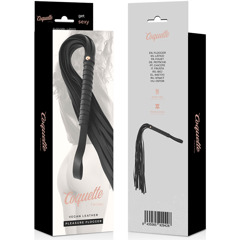 Martinet BDSM Coquette Chic Desire Cuir Végan Noir