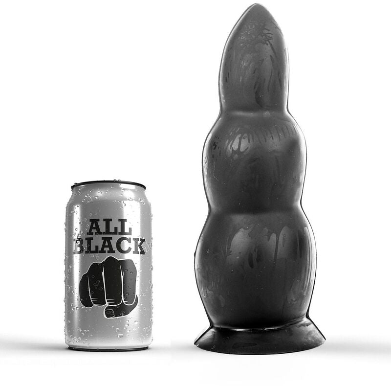 All Black - Plug Noir à Étages - 23 cm