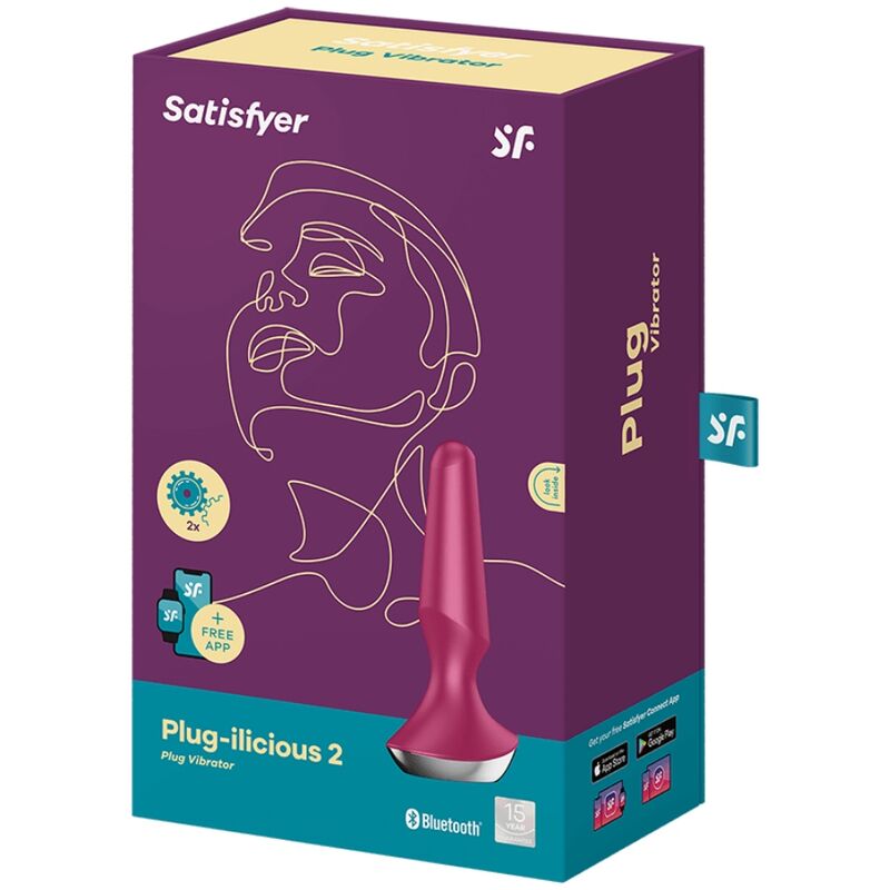 Plug Anal Vibrant Connecté Plug-ilicious 2 Rose - Satisfyer