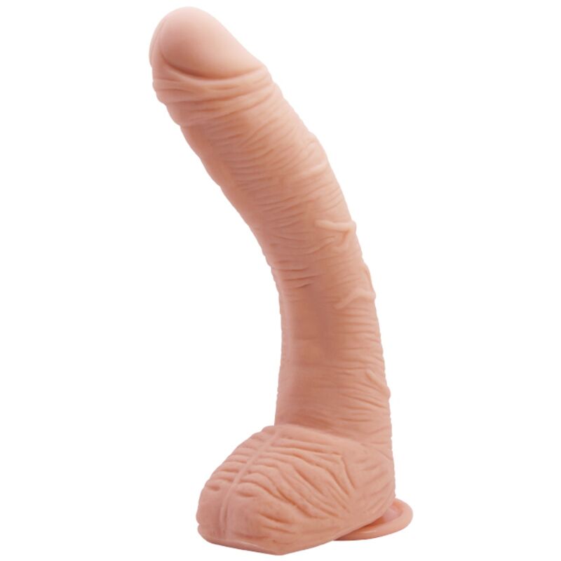 Baile - Gode Ultra Réaliste Courbé avec ventouse Chair - 27 cm