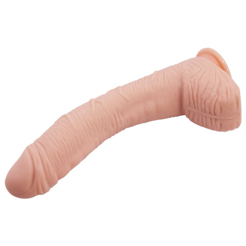 Baile - Gode Ultra Réaliste Courbé avec ventouse Chair - 27 cm