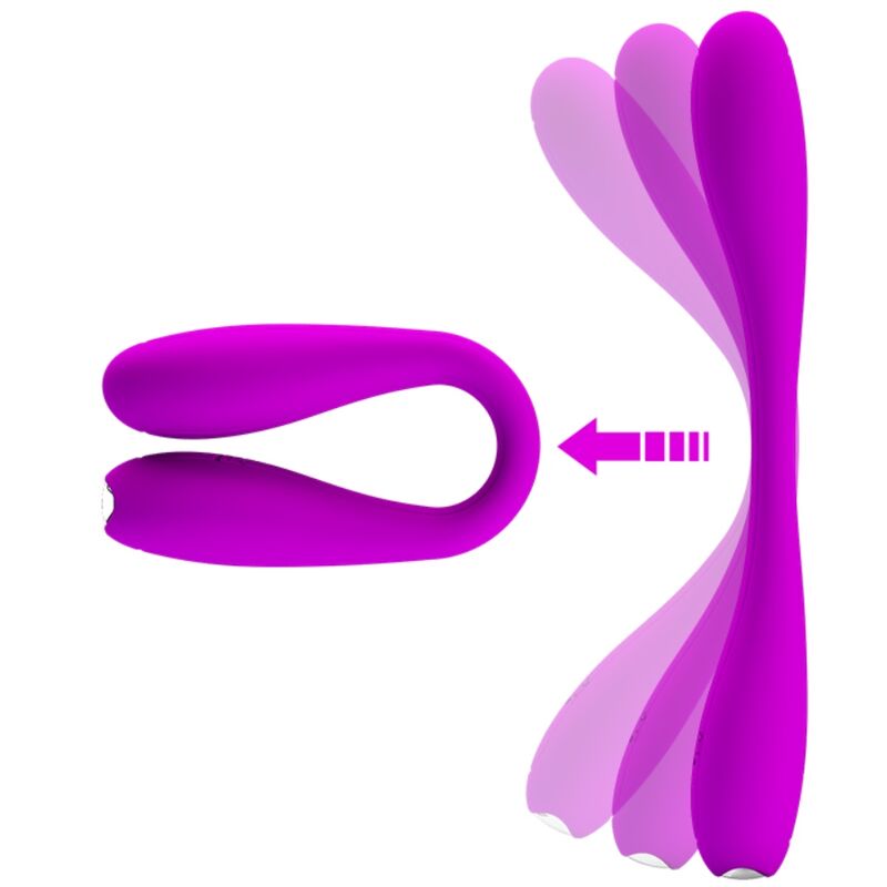 Vibrateur Double Stimulation Yedda Flexible - Pretty Love