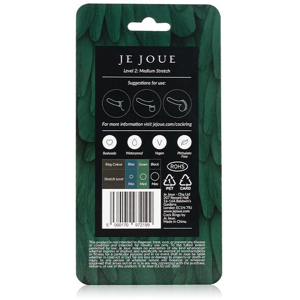Cockring Silicone Niveau 2 Vert - Je Joue - Je Joue