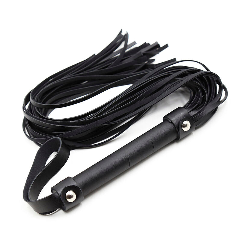 Ohmama - Fouet à Corde BDSM avec Poignée Noir