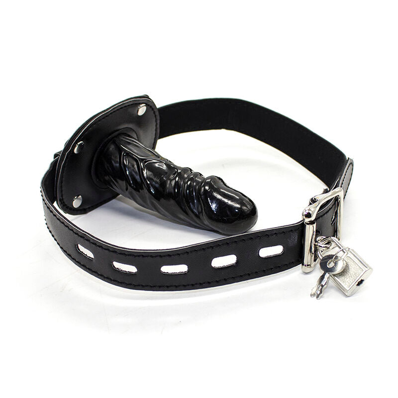 Bâillon Pénis TPE avec Cadenas Taille M - Ohmama Fetish - OHMAMA FETISH