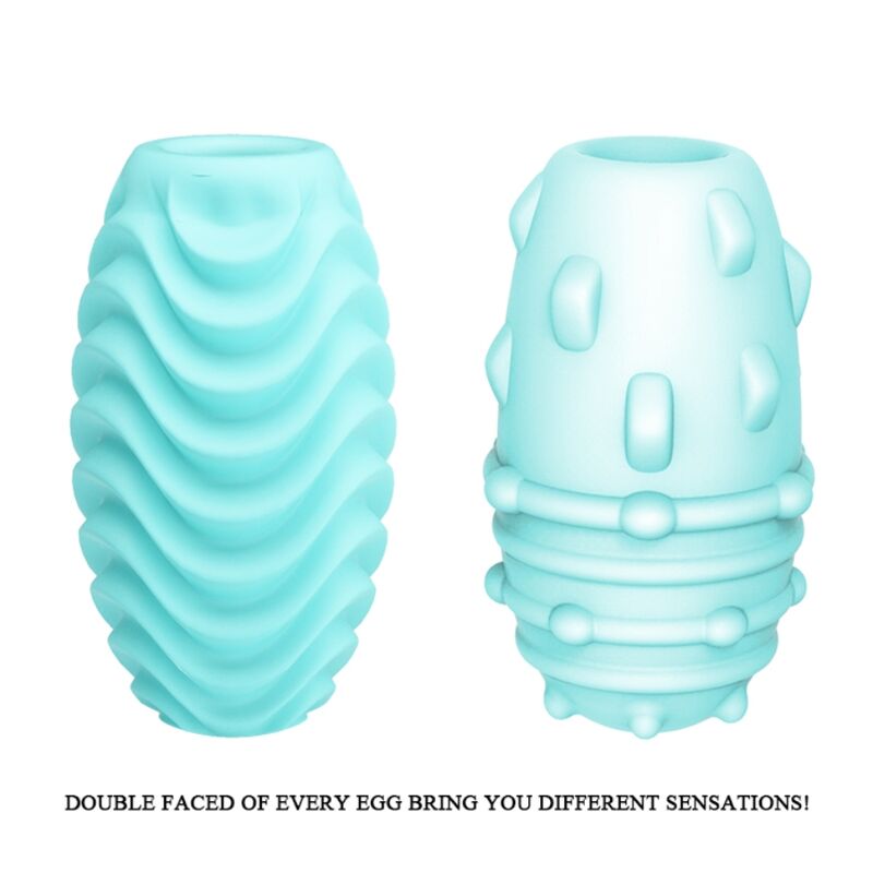 Œuf Masturbateur Double Face Turquoise - Pretty Love