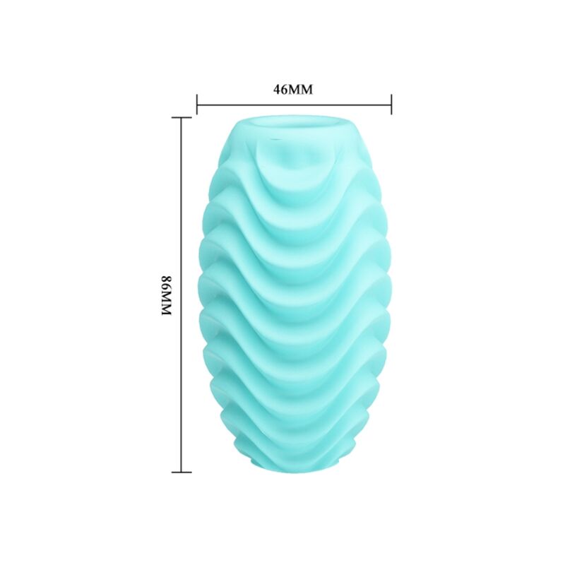 Œuf Masturbateur Double Face Turquoise - Pretty Love