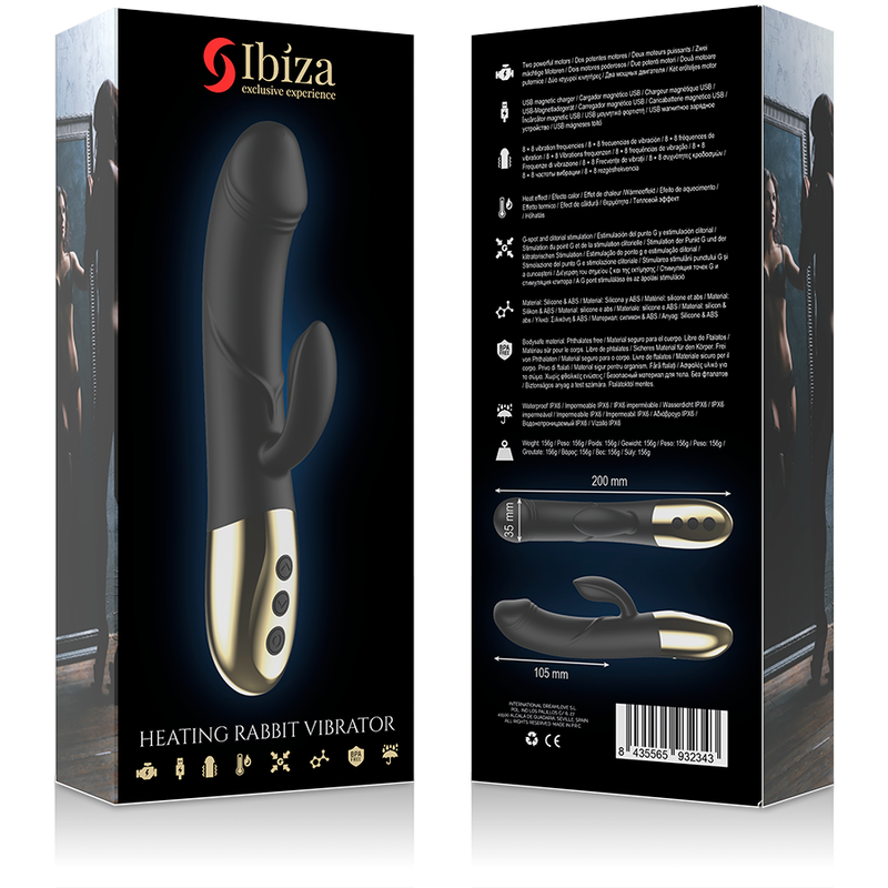 Vibromasseur Rabbit Ibiza Anatomique Chauffant - Ibiza