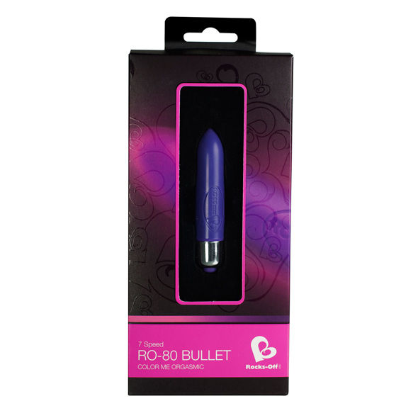 Rocks off Stimulateur bullet Touch of Velvet Violet et rose