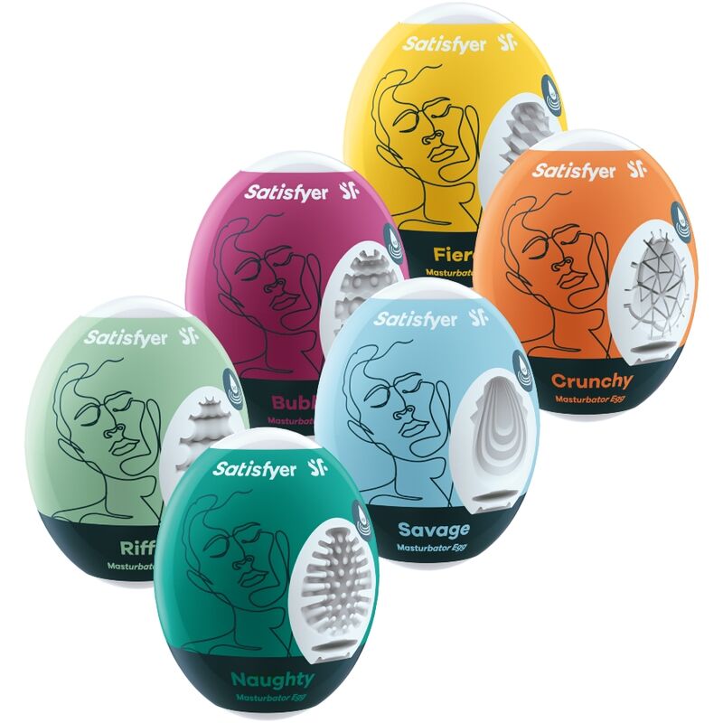 Coffret 6 Œufs Masturbateurs Eggcited Mixed - Satisfyer