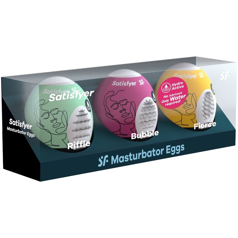 Oeufs Masturbateurs Coffret EGGCITED 3 Pièces - Satisfyer