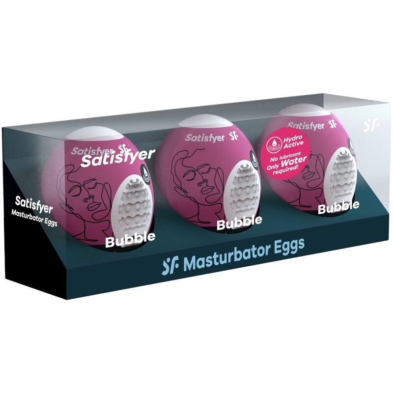 Masturbateurs Œufs Satisfyer Coffret 3 Eggs Bubble - Satisfyer