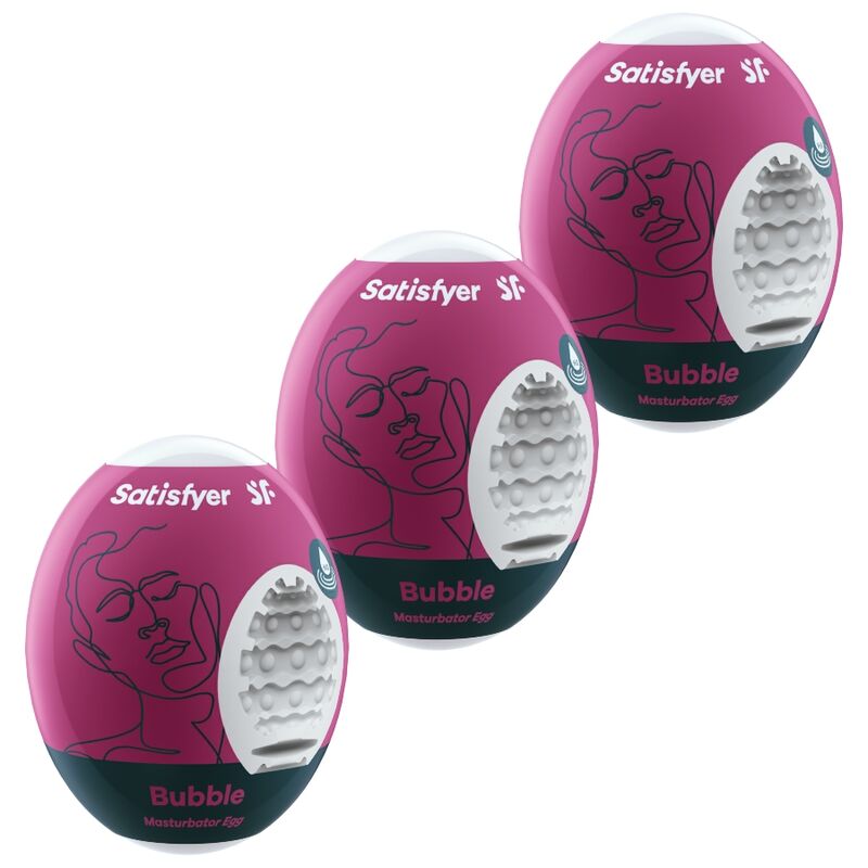 Masturbateurs Œufs Satisfyer Coffret 3 Eggs Bubble - Satisfyer