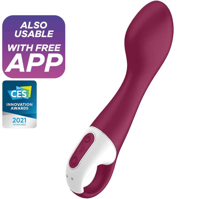 Vibromasseur Point G Hot Spot Chauffant Rouge - Satisfyer