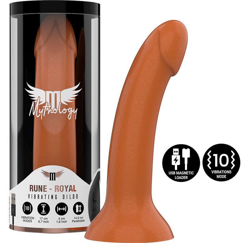Gode Vibrant Mythology Rune Royal Taille M Doré - Watchme - MYTHOLOGY FANTASY DILDO