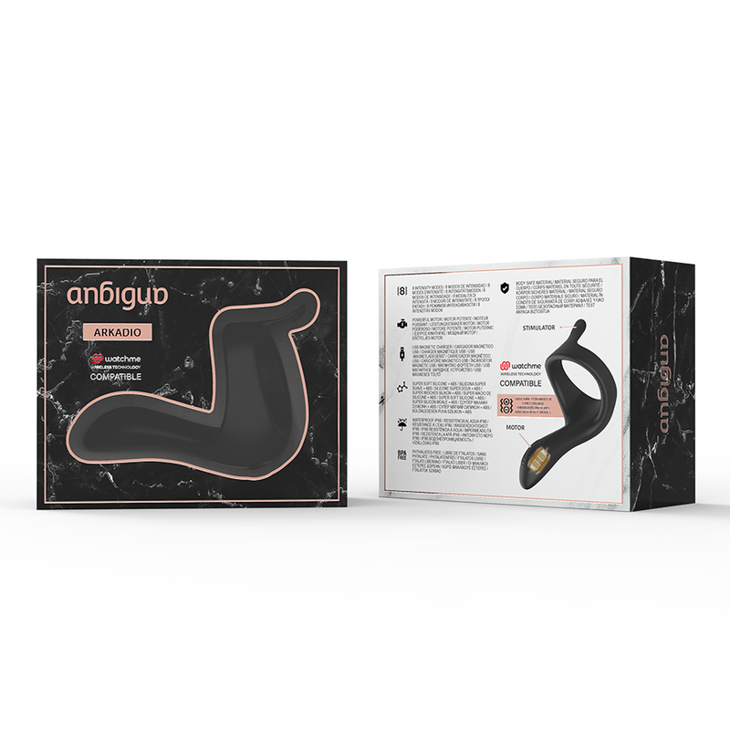 Anbiguo - stimulateur de glande arkadio et de périnée compatible avec la technologie sans fil watchme