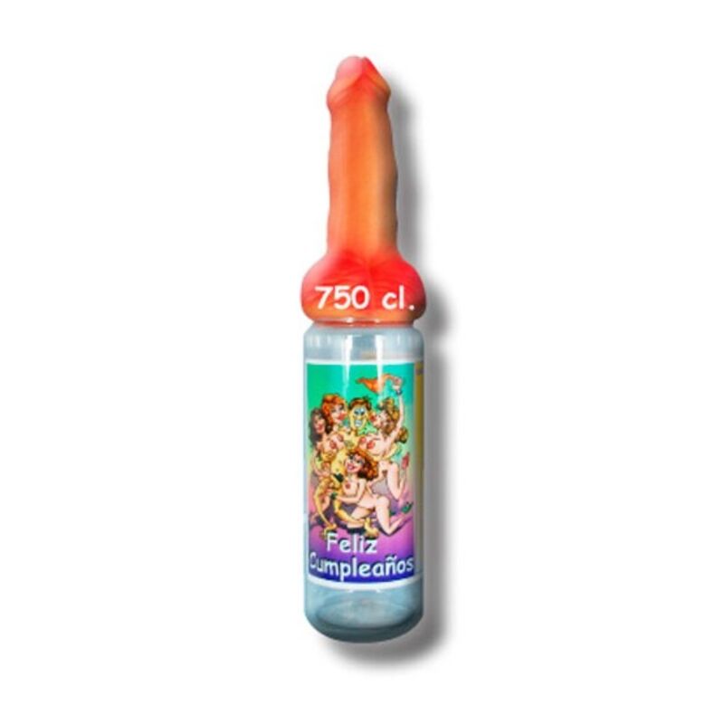 Bouteille Pénis Anniversaire Chair 750ml - Diablo Picante