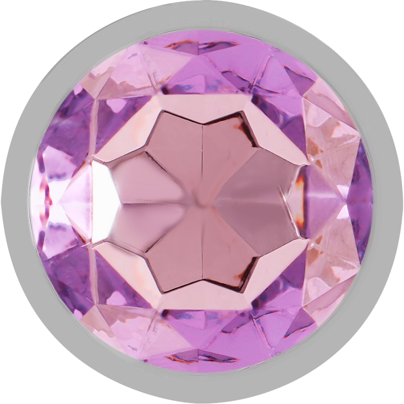 Plug Anal Métal Diamant Cristal Violet Taille S - Intense
