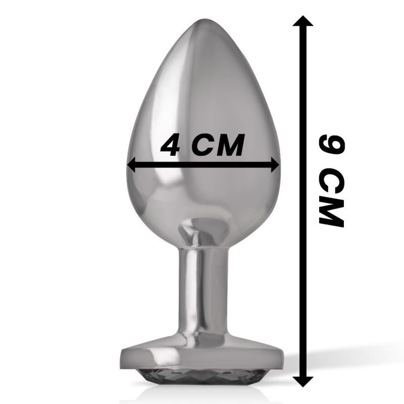 Plug Anal Bijou Intense Verre Noir Taille L - Intense