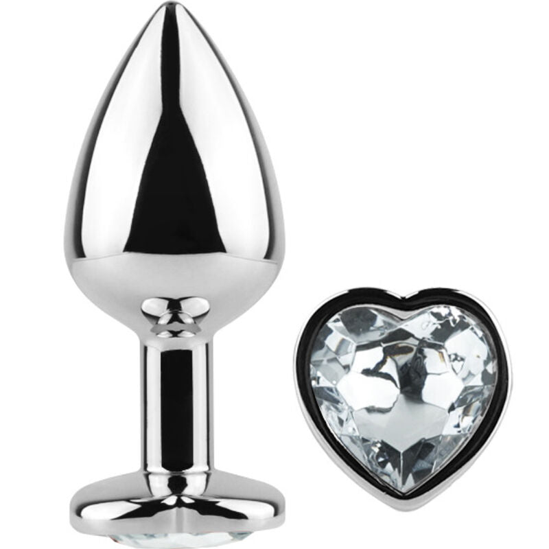 Secret Play – Plug Anal en forme de cœur cristal – 7 cm