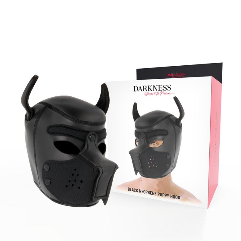 Masque chien néoprène museau amovible taille M - Darkness - Darkness