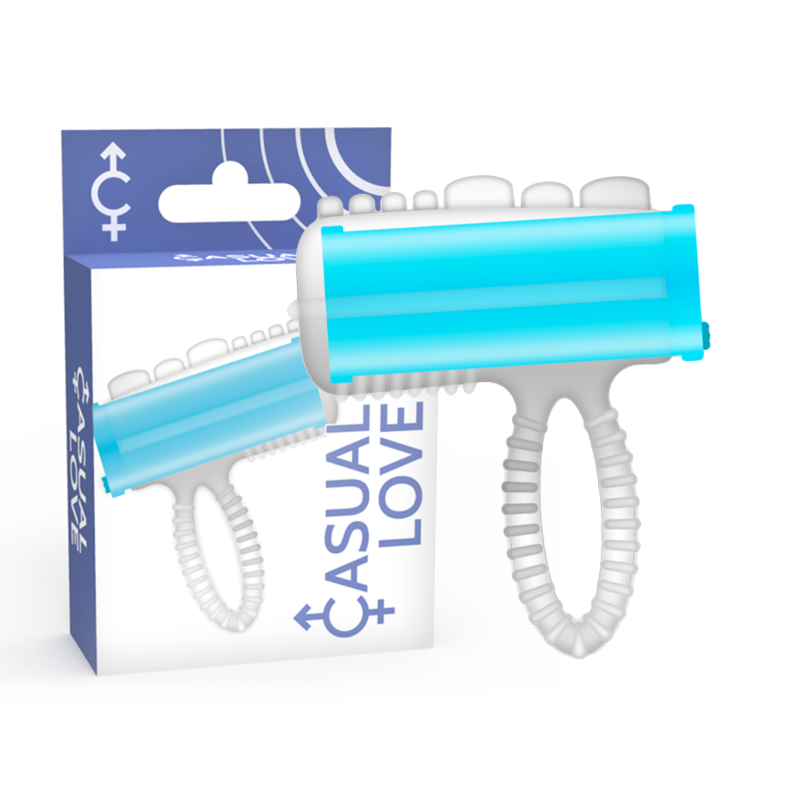 Anneau Vibrant Casual Love Ring Tongue Bleu - Casual Love