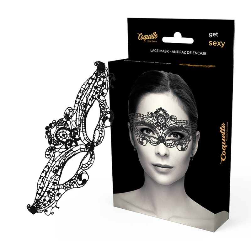 Masque Sensuel Coquette Chic Desire Dentelle Noire - Coquette