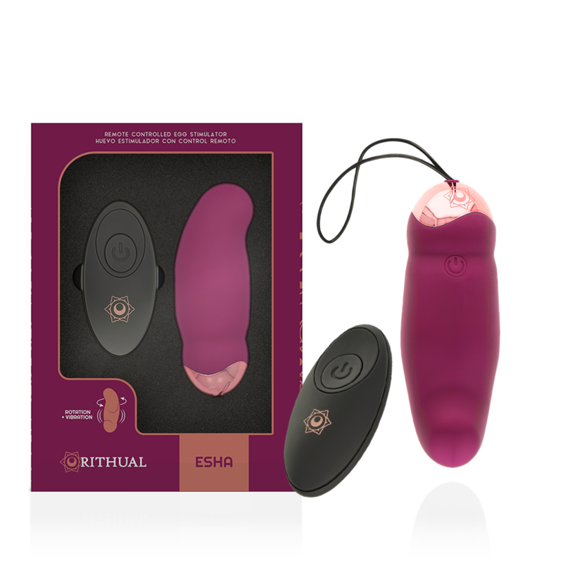 Rithual – Oeuf vibrant avec Mouvement rotatif pour Point G – Violet
