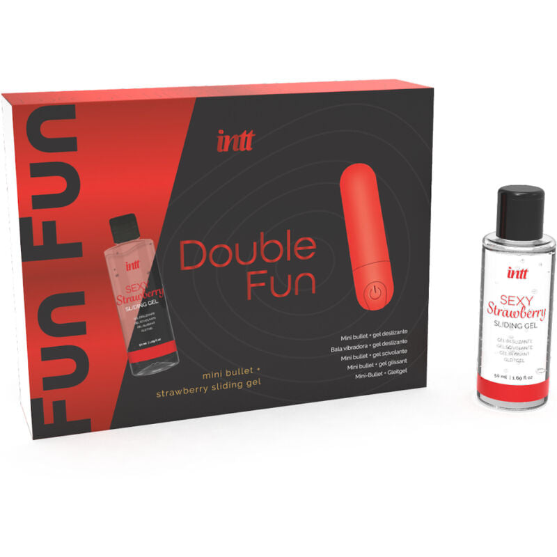 Coffret Stimulateur Double Fun Gel Fraise - Intt