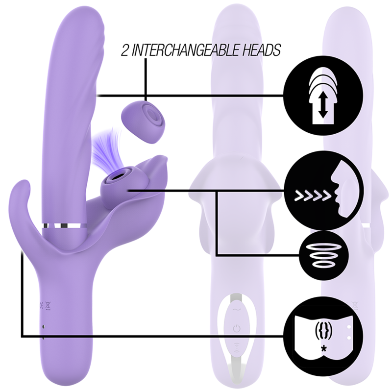 Vibromasseur Multifonction Billie Violet - Intense