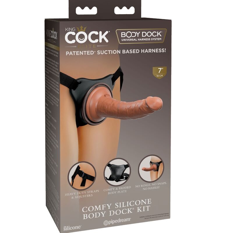 Harnais King Cock Elite avec Gode 17,8 cm - Pipedream