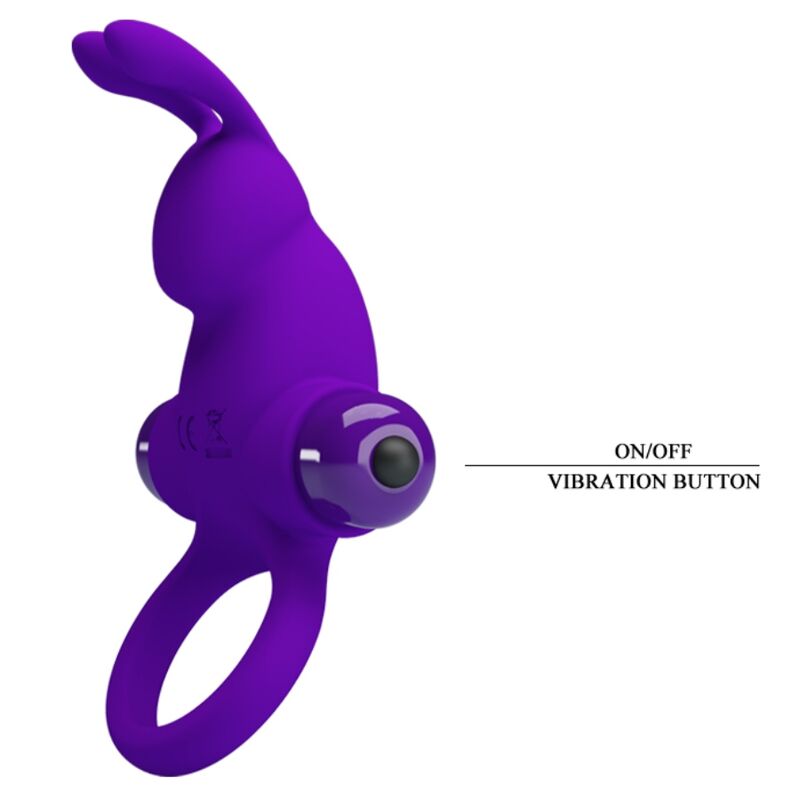 Anneau Pénien Vibrant I Rabbit Violet - Pretty Love