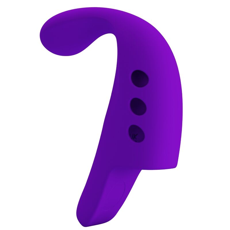 Stimulateur Doigt Vibrant Rechargeable Violet - Pretty Love