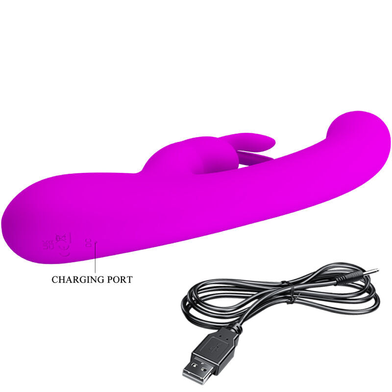 Vibromasseur Rabbit Pretty Love Double Stimulation Violet