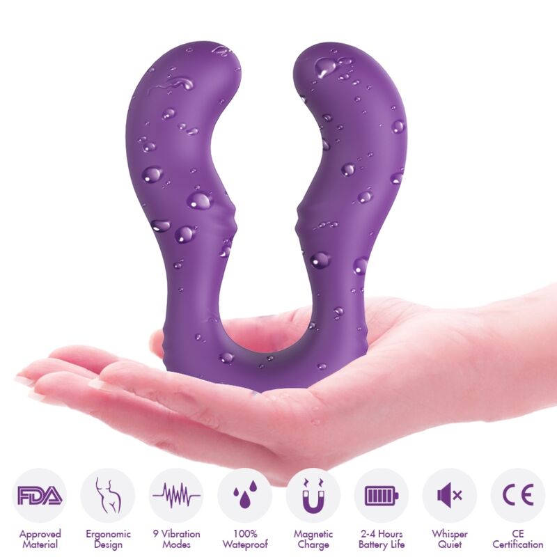 Vibromasseur Double Seraph Violet Télécommandé - Armony