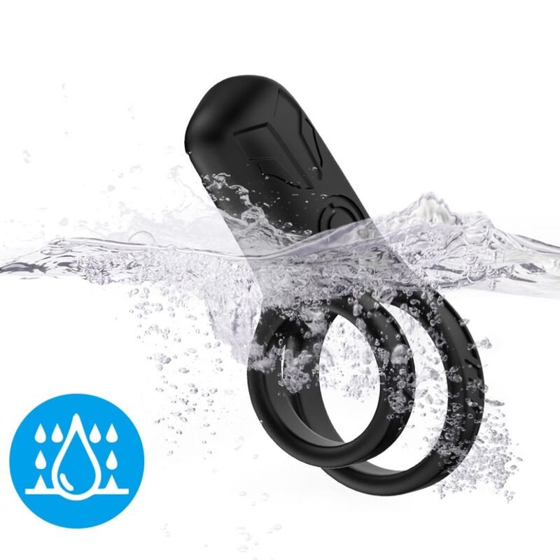 Anneau Vibrant Double Armony Noir - Armony