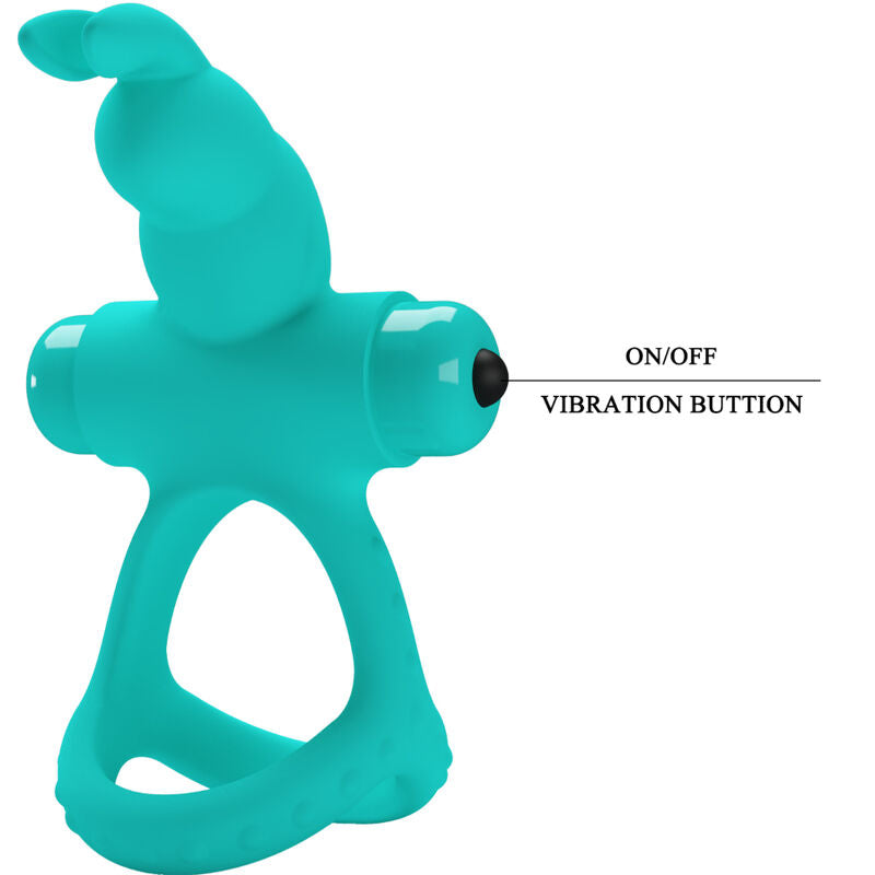 Anneau Pénien Vibrant Lapin Vert Figgy - Pretty Love - PRETTY LOVE MALE