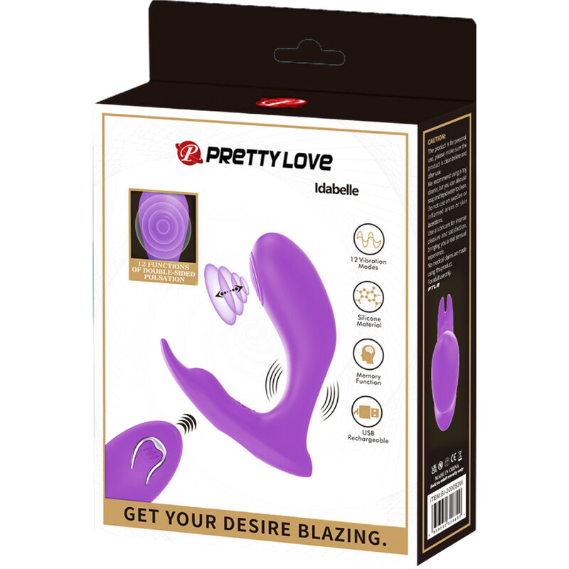 Masseur Double Stimulation Idabelle Violet - Pretty Love - PRETTY LOVE BOTTOM
