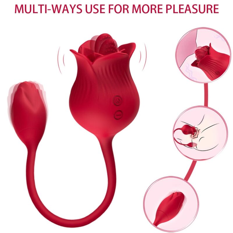 Stimulateur Clitoridien Armony Rose Queue Rouge - Armony