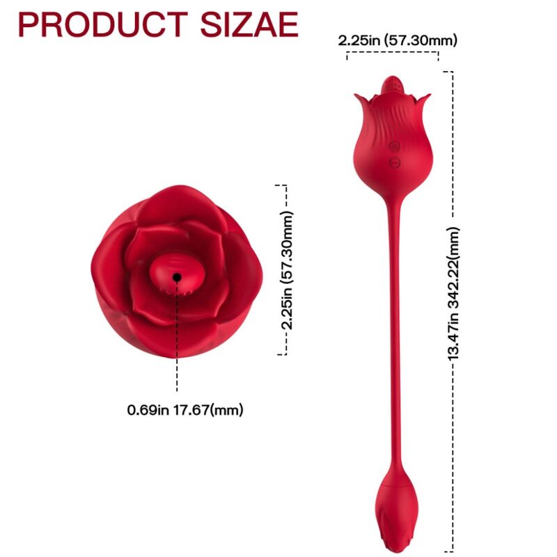 Stimulateur Clitoridien Armony Rose Queue Rouge - Armony