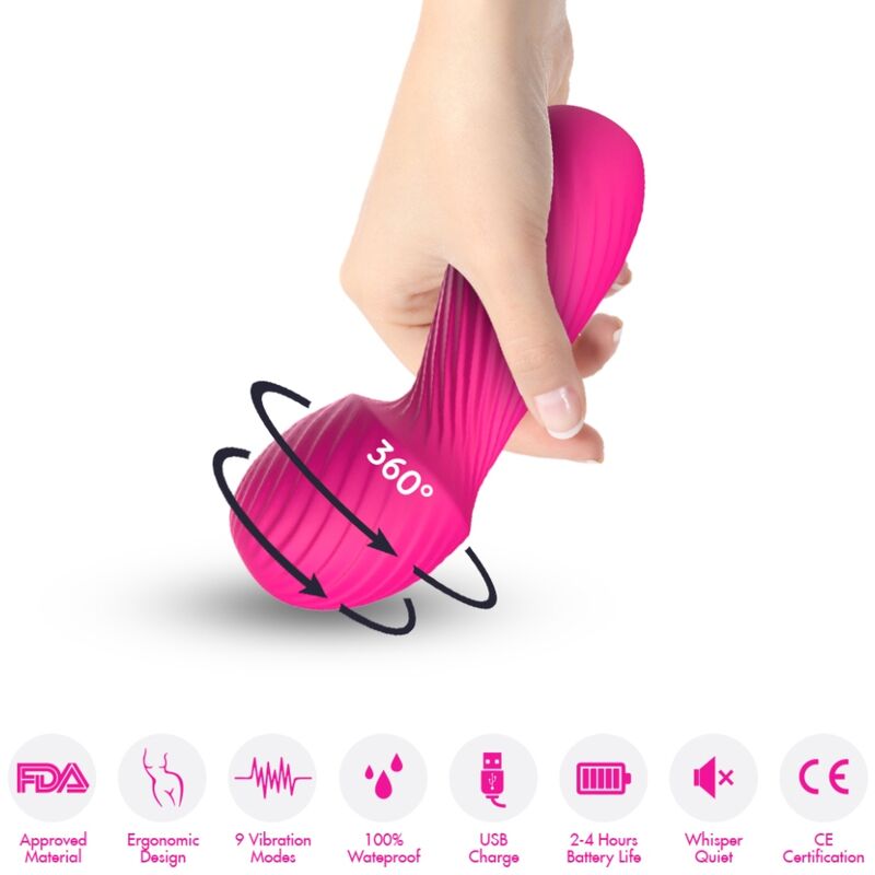 Vibrateur Dazzle Massager Petit Fuchsia - Armony