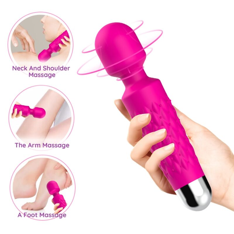 Vibrateur Masseur Postman Tête Flexible Fuchsia - Armony - Armony