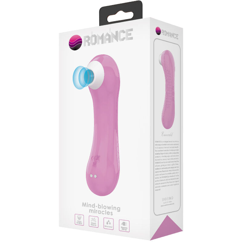 Stimulateur clitoridien Romance ventouse rose émeraude - Romance - ROMANCE