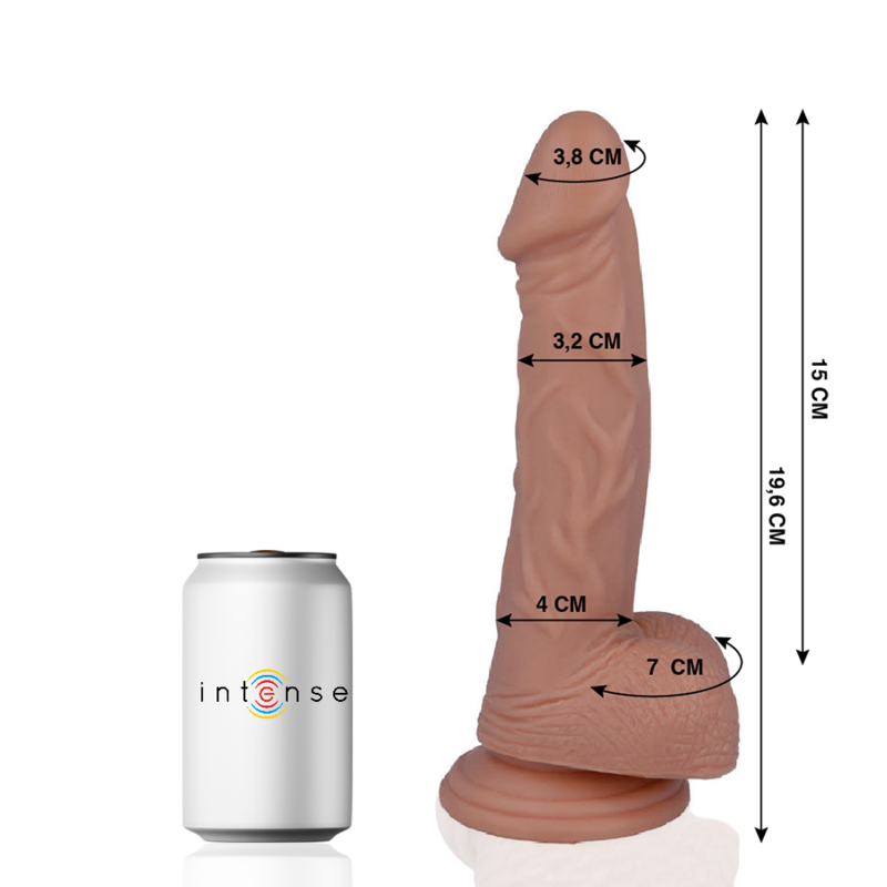 Mr. Intense - Gode Ventouse Réaliste Couleur Chair / 19,6 cm