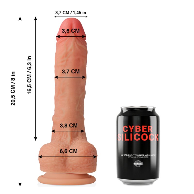 Gode Réaliste Cybersilicock XL Chair avec Ventouse - Cybersilicock