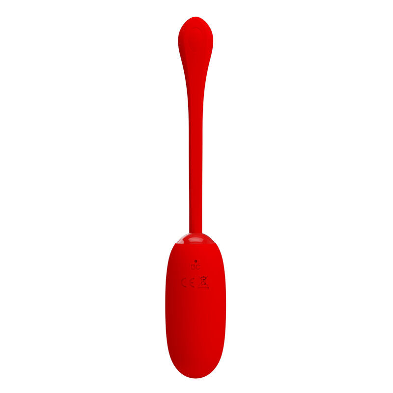 Pretty Love – Oeuf vibrant Étanche et Rechargeable en silicone – Rouge